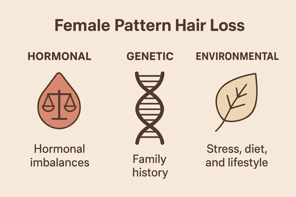 Causes of Female Pattern Hair Loss