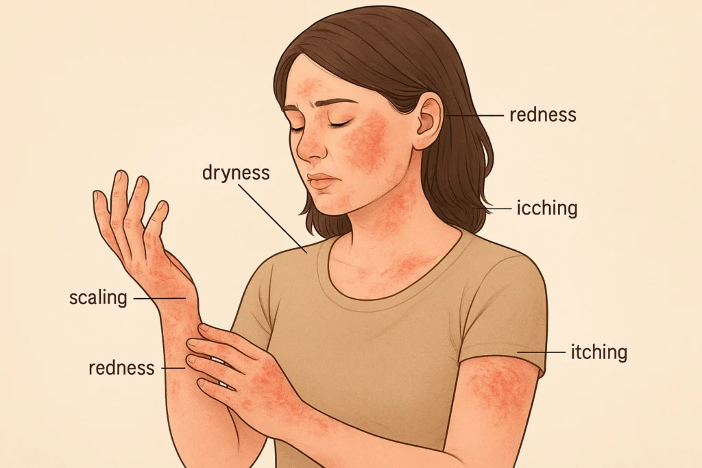 Signs of Eczema and Dermatitis in Women