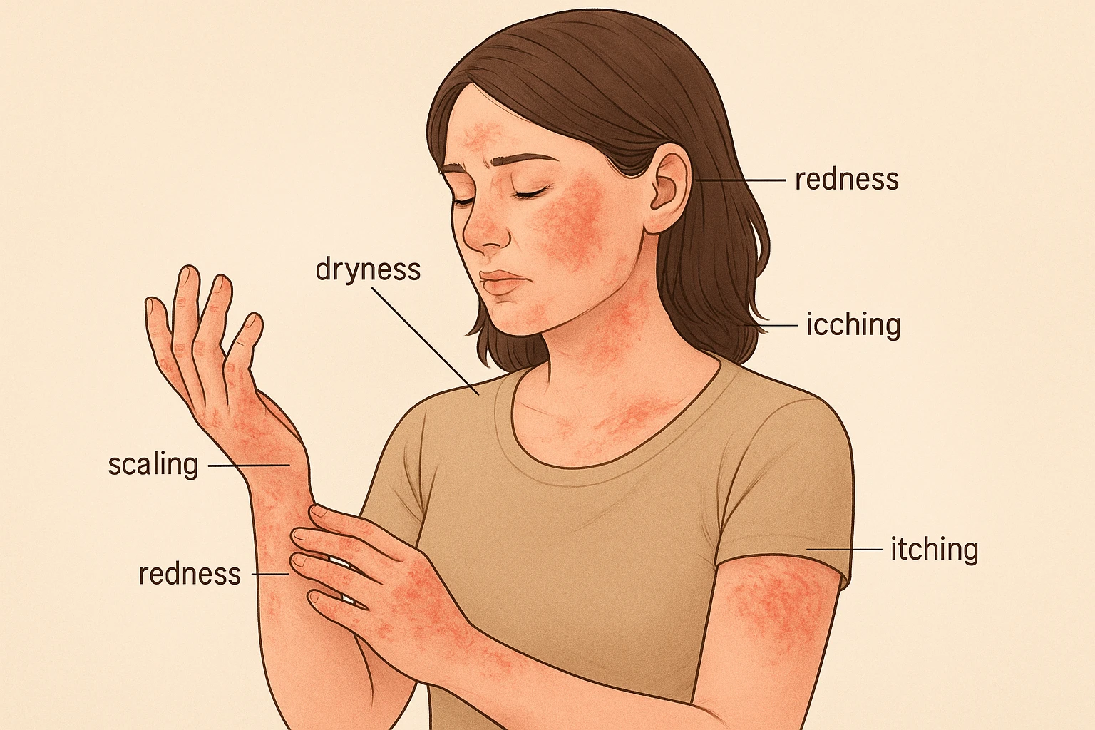 Signs of Eczema and Dermatitis in Women